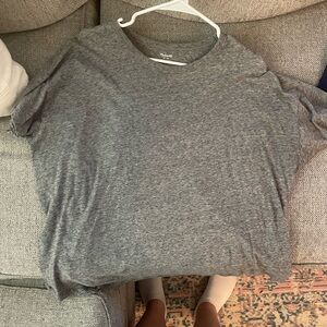 Madewell gray slub knit tee